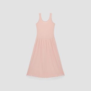 Alternative view of The Rib Soft Knit Scoop-Neck Dress | Petal Pink