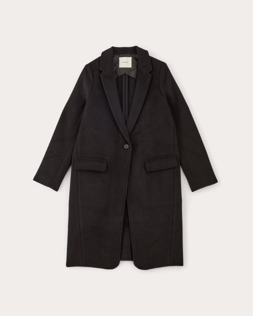 Alternative view of The Topcoat in Wool | Black