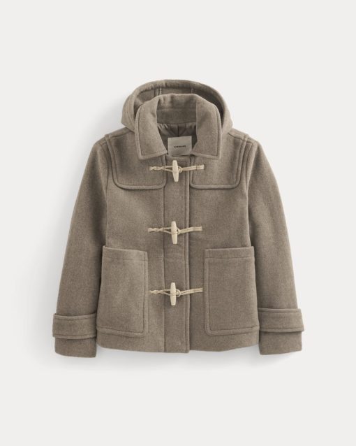 Alternative view of The ReWool Duffle Coat | Heather Taupe