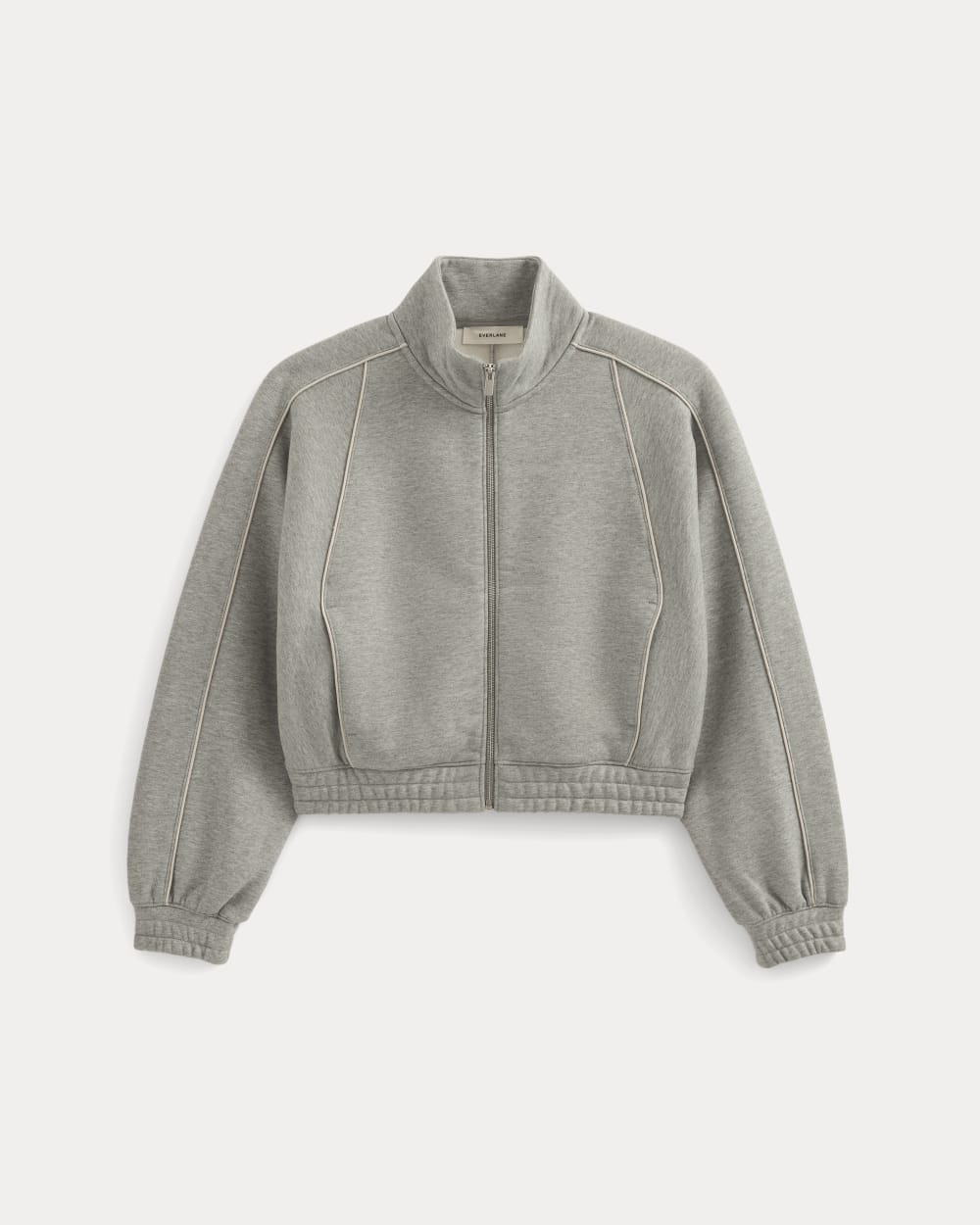 Luxe Fleece Track Jacket | Vintage Heather Grey - Image 2