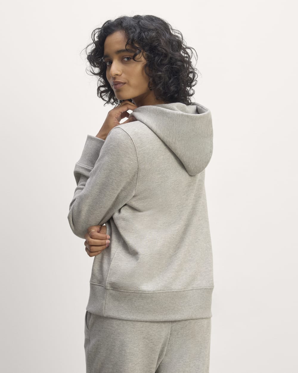 The Off-Duty Terry Hoodie | Heathered Grey - Image 6