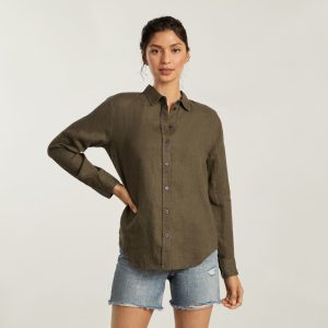 Alternative view of The Must-Have Shirt in Linen | Beech