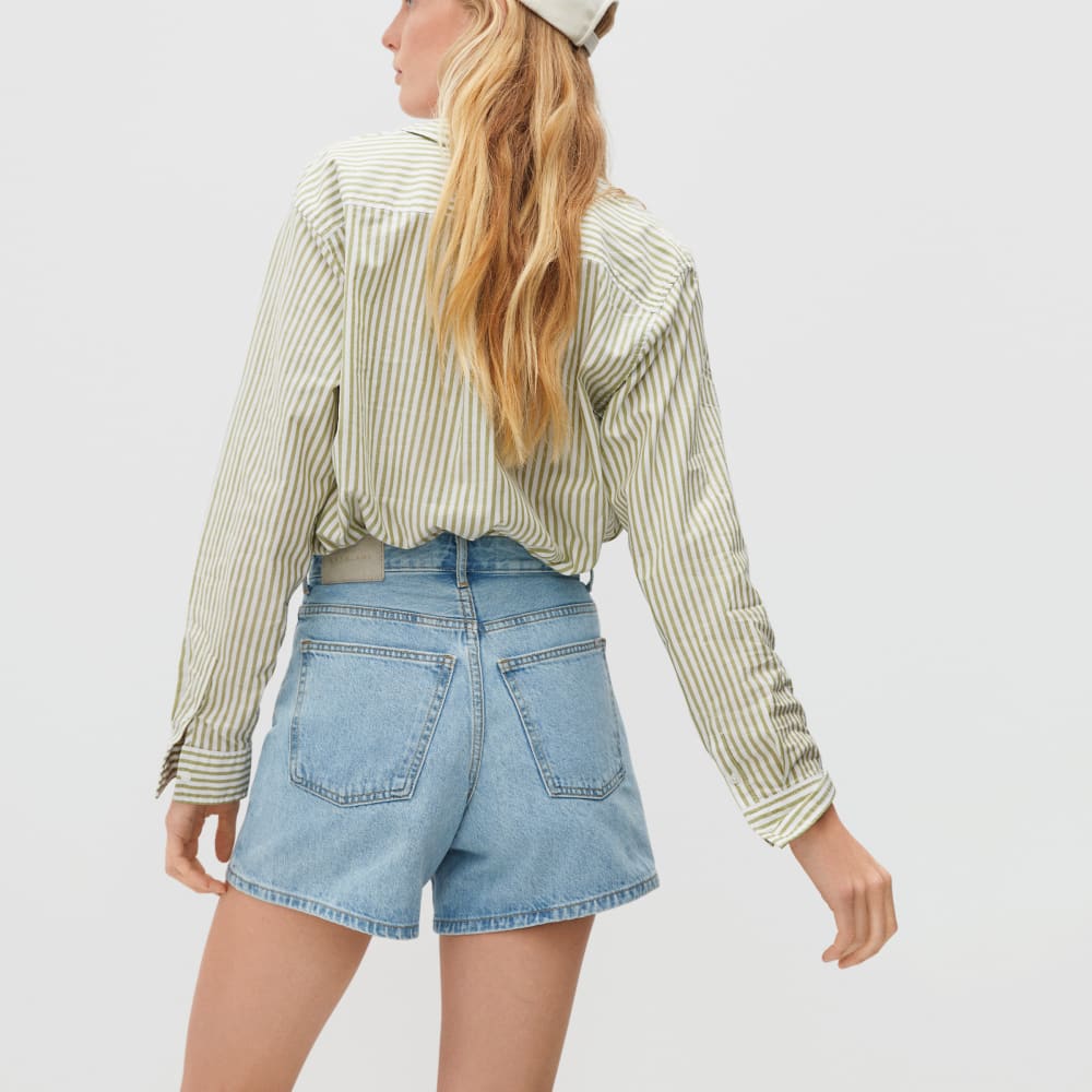 The A-Line Denim Short | Powder Blue - Image 5