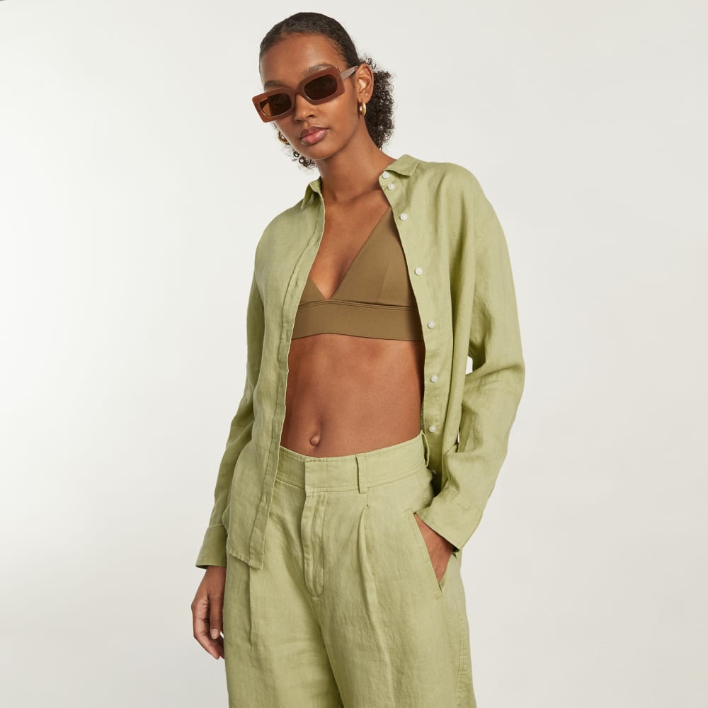 The Must-Have Shirt in Linen | Leek - Image 2