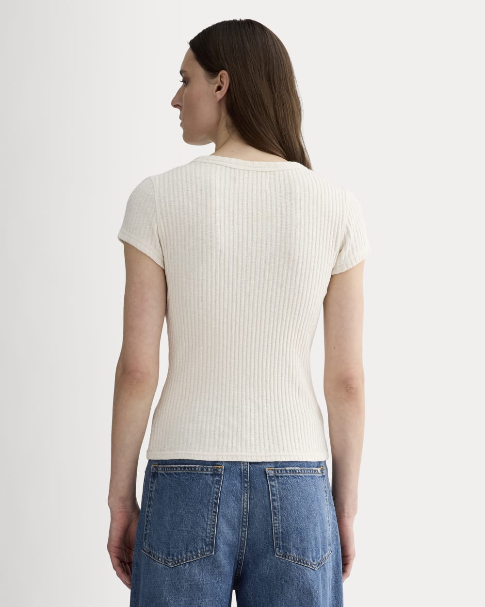 The Cozy Rib Tee | Bone - Image 5