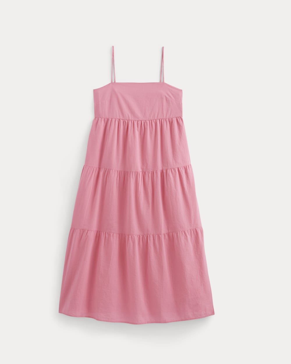 The Gauze Tiered Dress | Deep Pink - Image 2