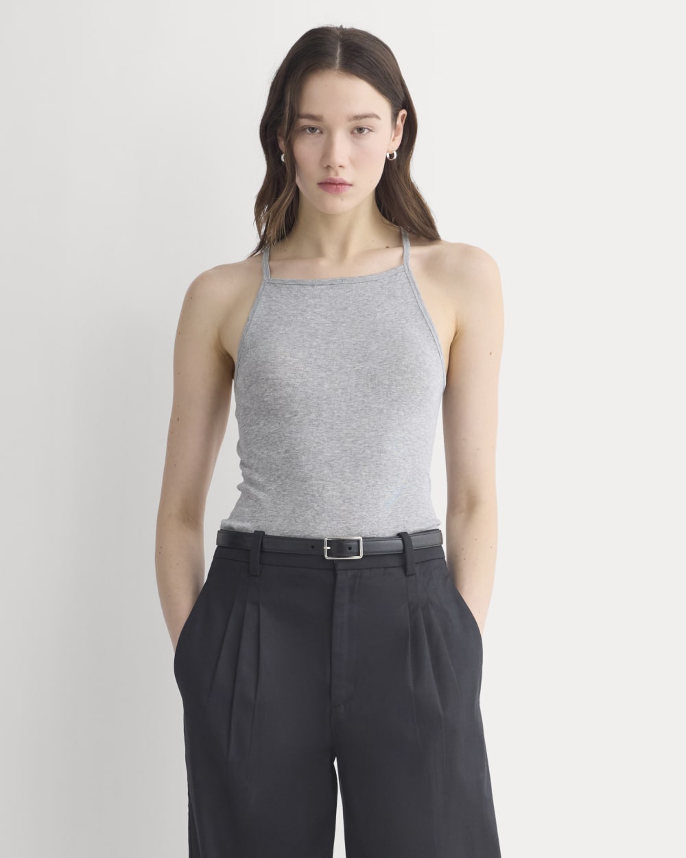 Tissue Narrow Racerback Tank | Heathered Grey