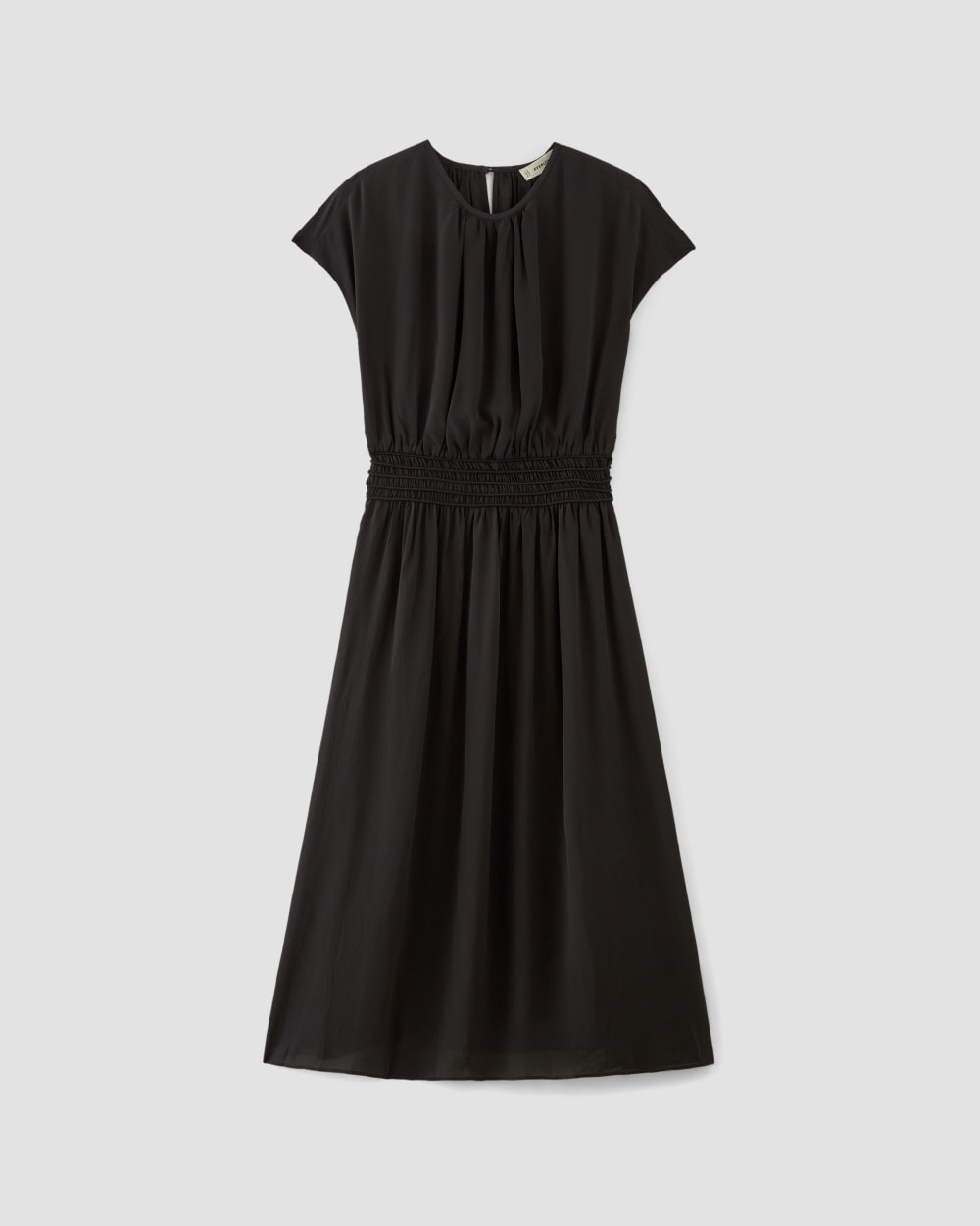 The Gathered Midi Dress | Black - Image 2