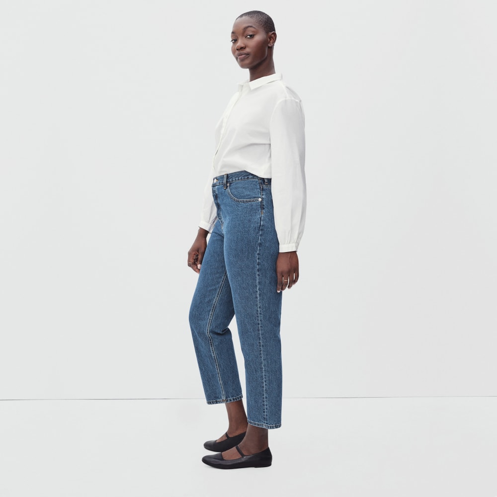 The '90s Cheeky Hourglass Jean | Medium Blue Wash | 28.5 Inseam - Image 6