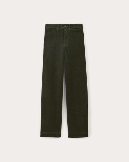 Alternative view of The Sailor Pant in Corduroy | Dark Forest