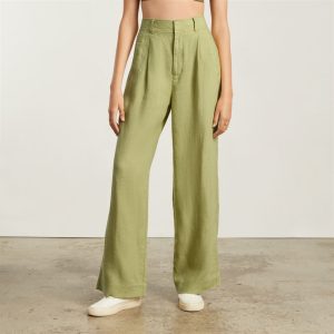 Alternative view of The Linen Way-High® Drape Pant  | Leek