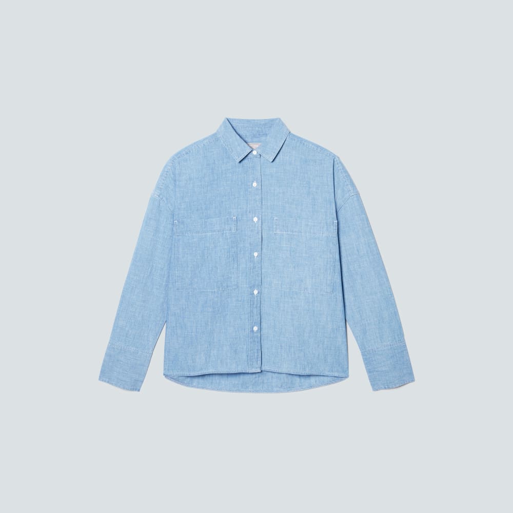 The ReChambray Boxy Shirt | Mid ReChambray - Image 2