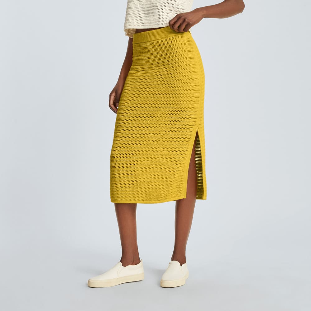The Crochet Knit Skirt | Super Lemon - Image 2