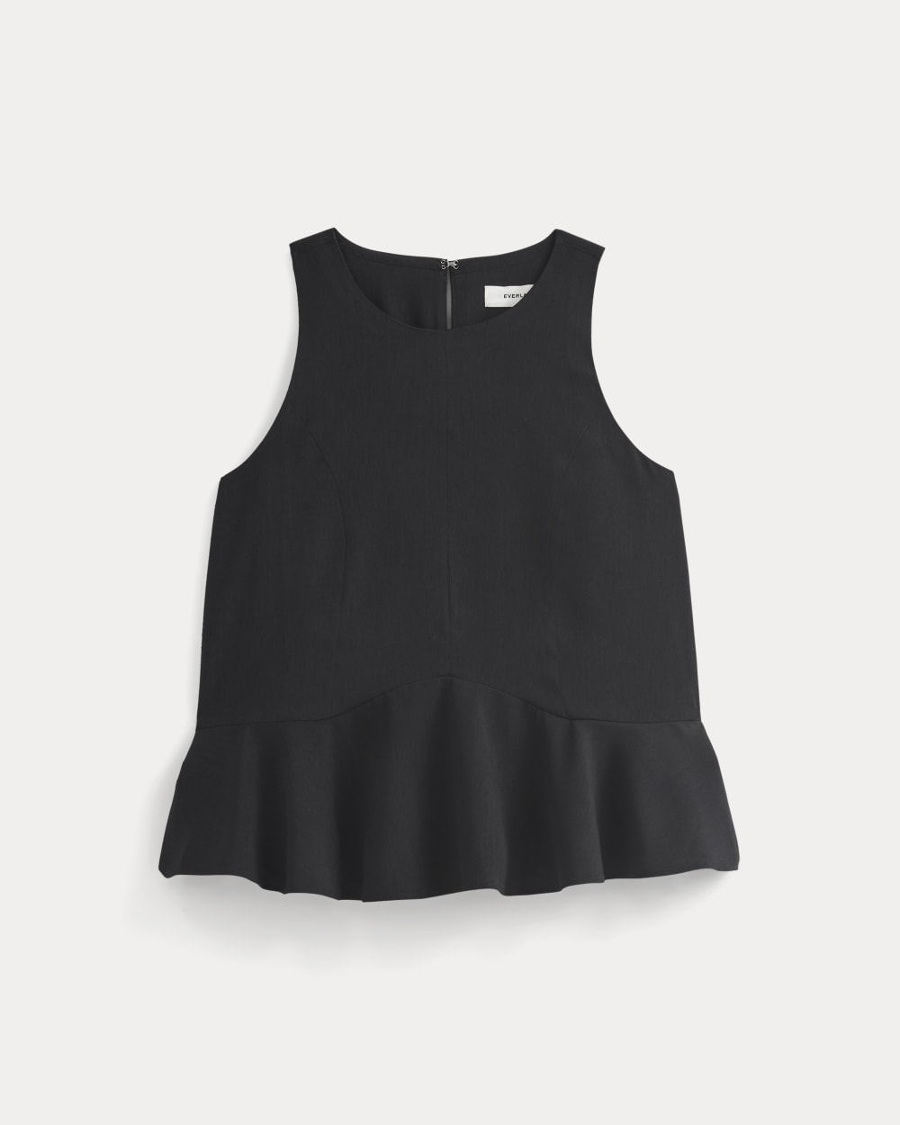 Sleeveless Peplum Top | Black - Image 2
