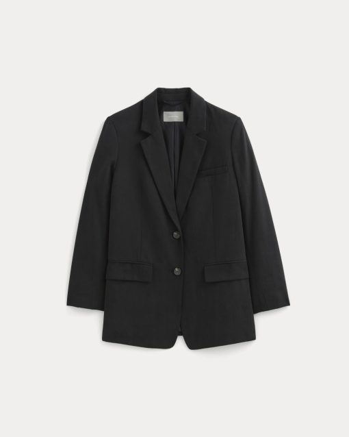 Alternative view of The Oversized Blazer in Buttersmooth | Black