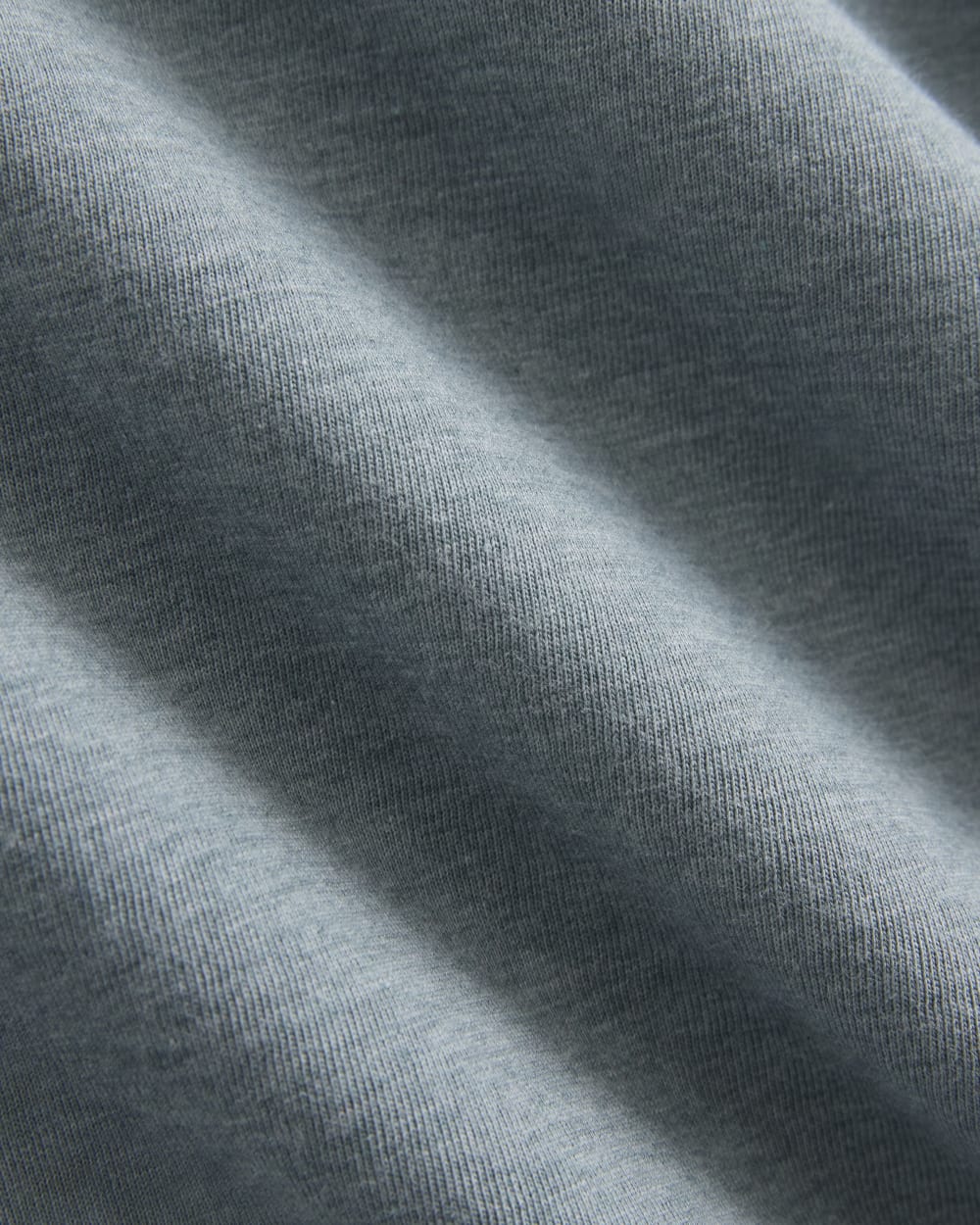 The Box-Cut Tee in Essential Cotton | Heathered Sea | No Pocket - Image 6
