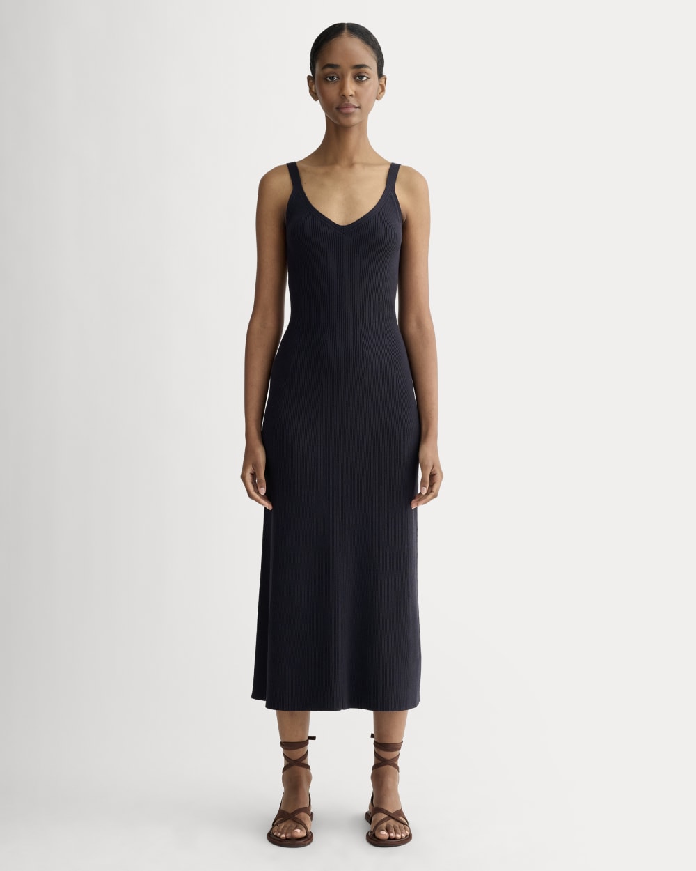 The Fine Knit Cami Dress | Navy