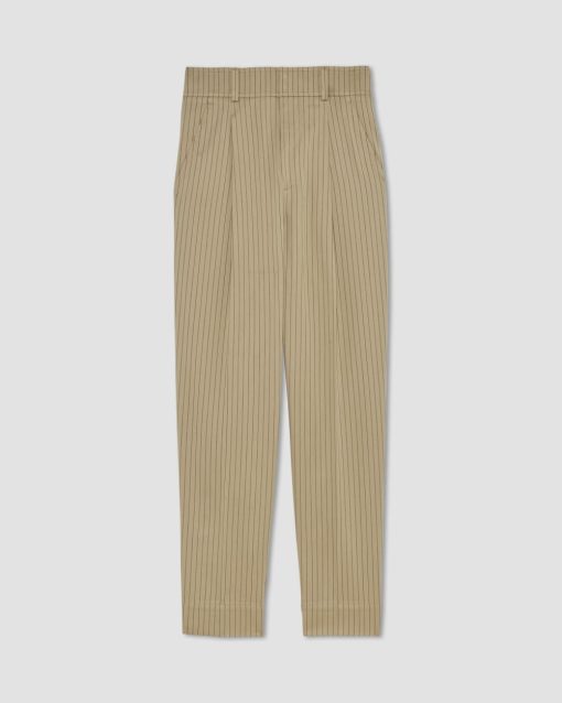 Alternative view of The Draper Tapered Pant in Buttersmooth | Cornstalk / Black