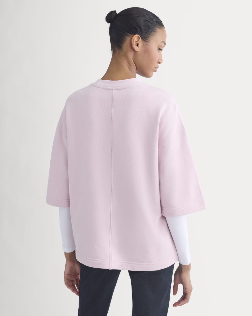 Lightweight Terry Oversized Tee | Burnished Lilac - Image 6