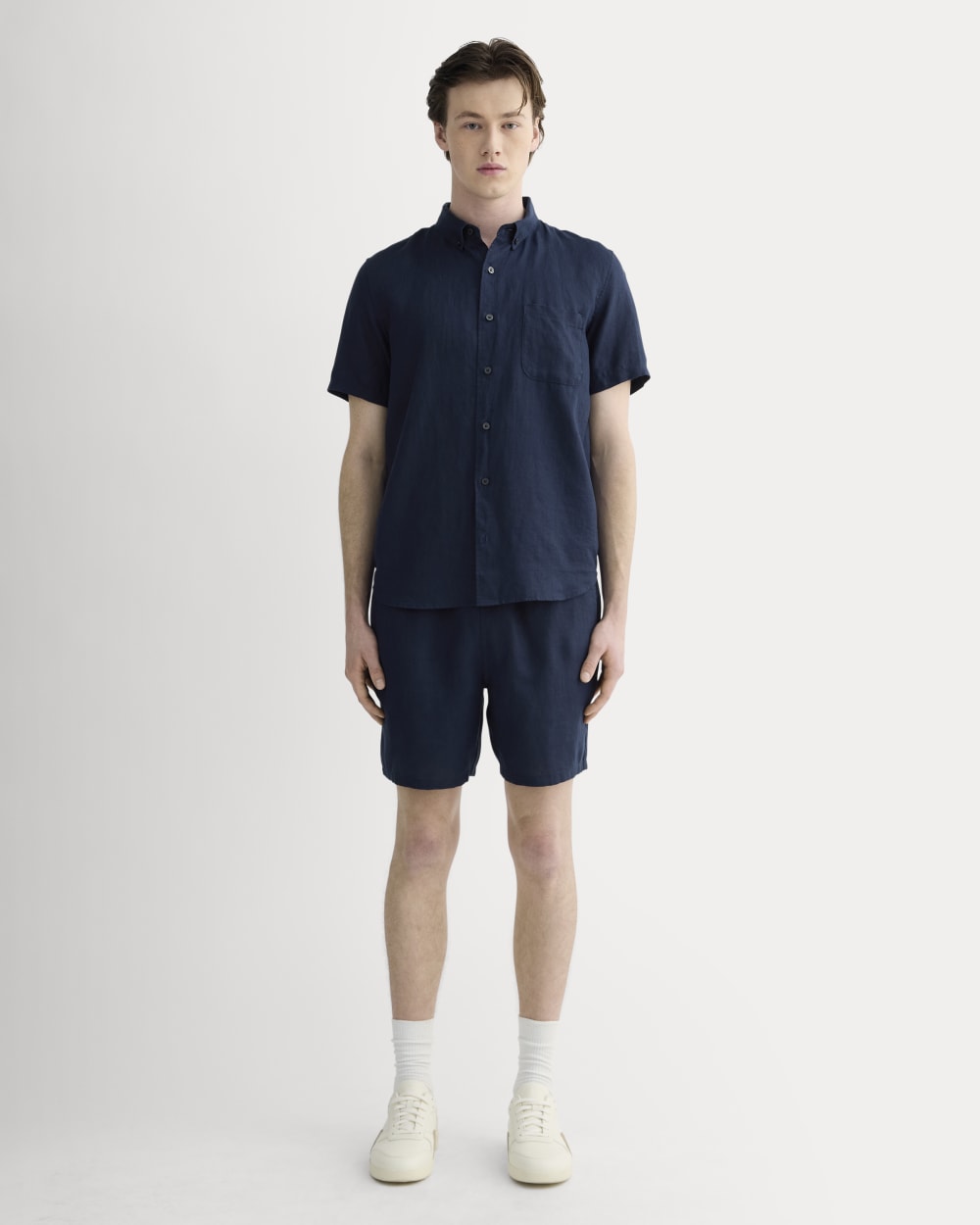 The Linen Easy Short | Navy - Image 3