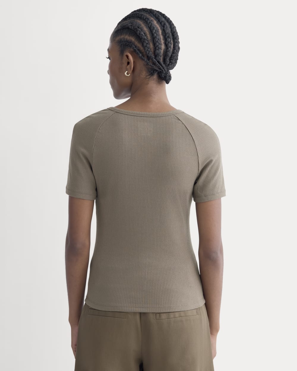 The Shimmy V-Neck Top | Taupe - Image 5