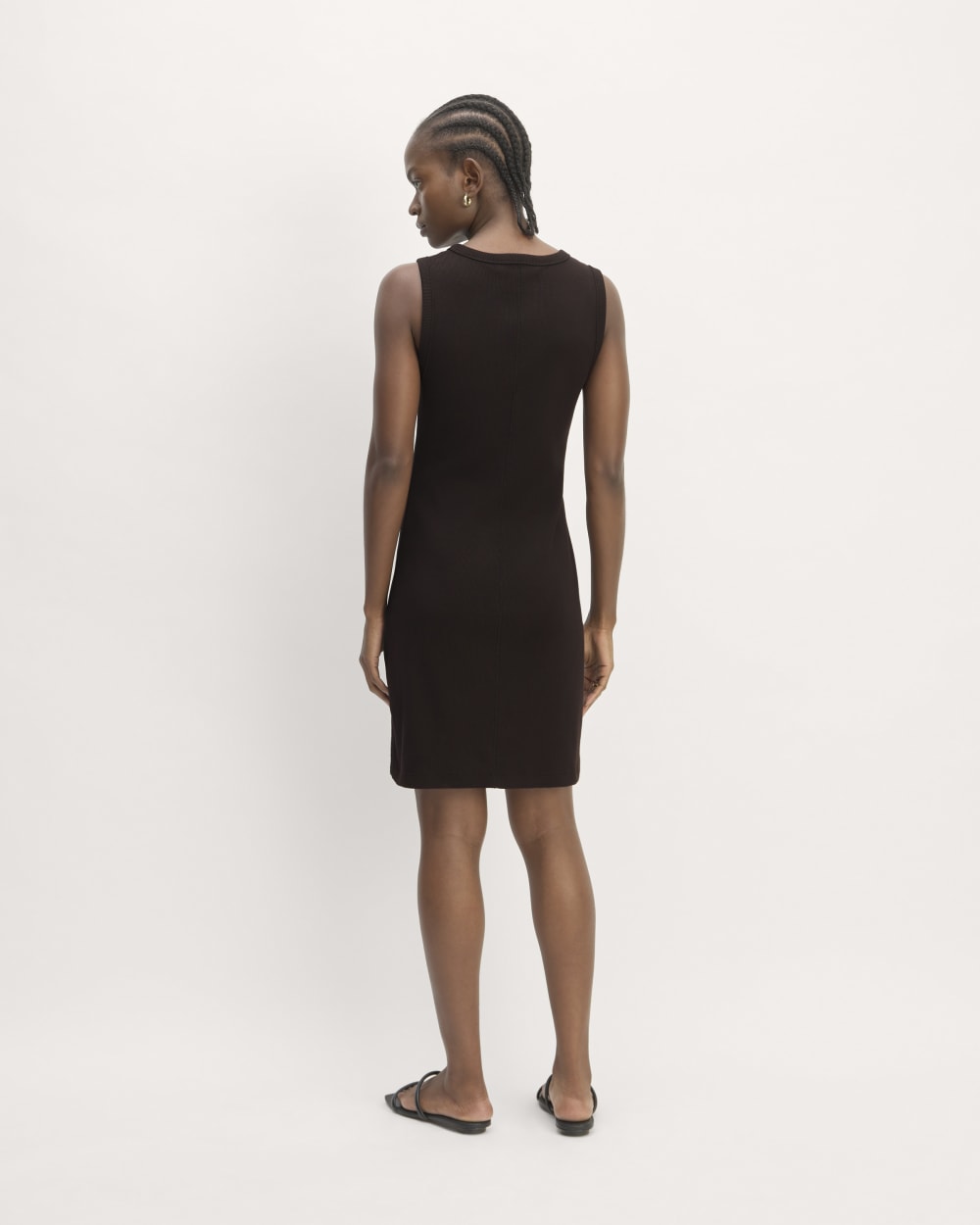 The Ribbed Mini Dress | Black - Image 6