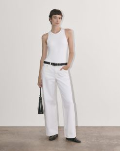 The Cutaway Tank Bodysuit | White | Bikini