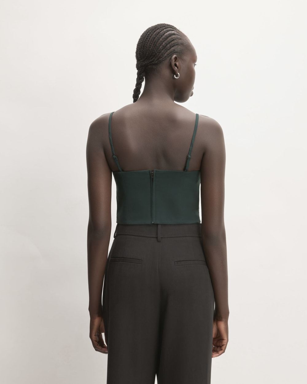 The Structured Cotton Bustier | Scarab - Image 6