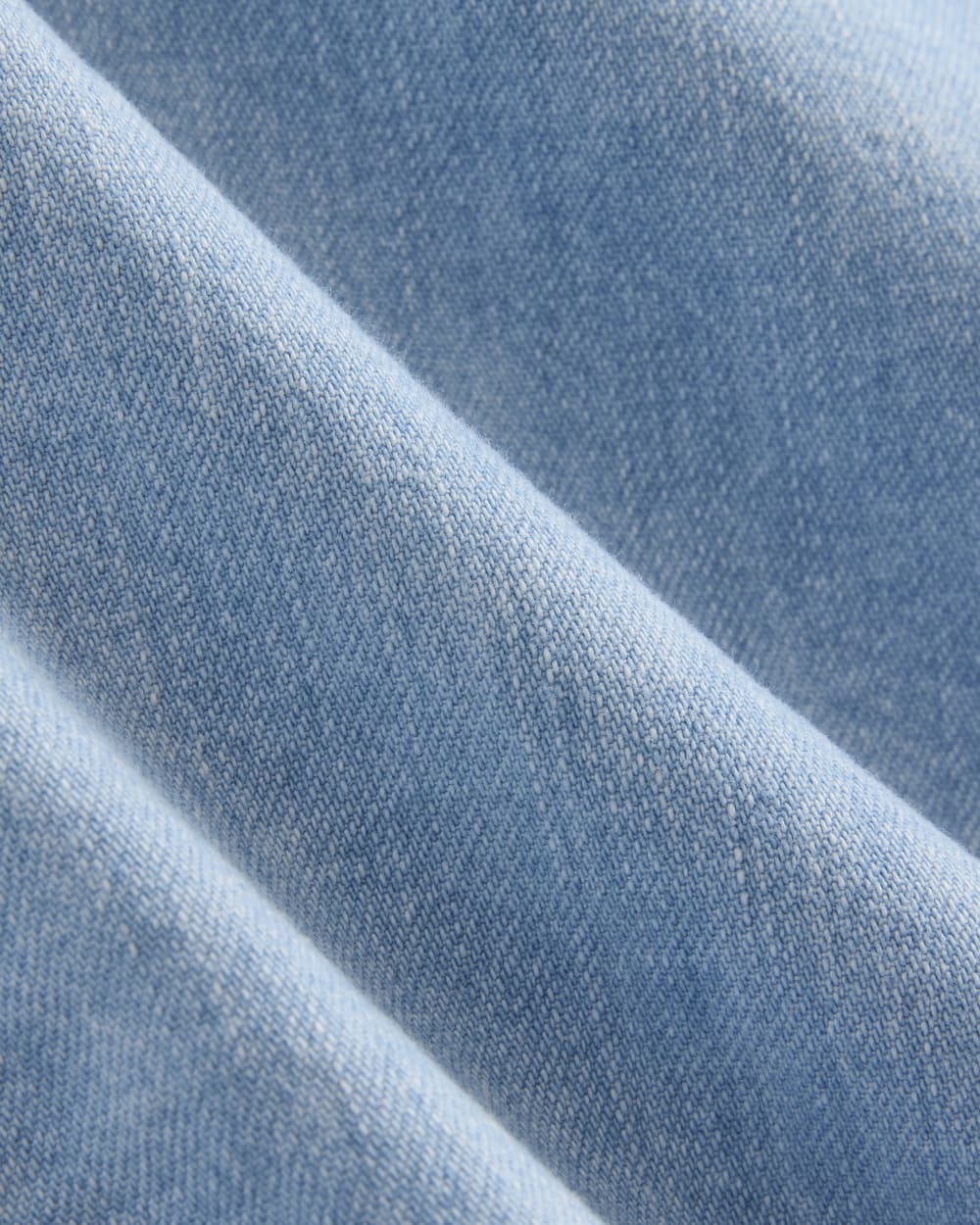 Cropped Boxy Denim Shirt | Light Indigo - Image 6