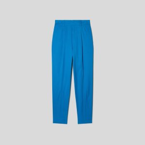Alternative view of The Draper Tapered Pant in Buttersmooth | Brilliant Blue
