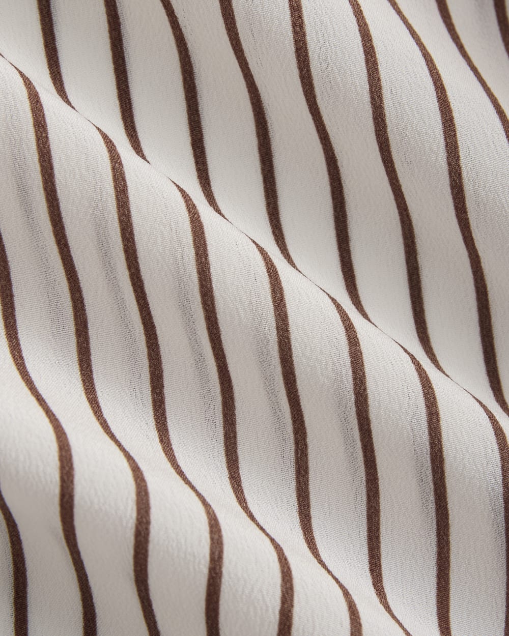 The Must-Have Shirt in Washable Silk | Bone / Toffee Stripe - Image 6