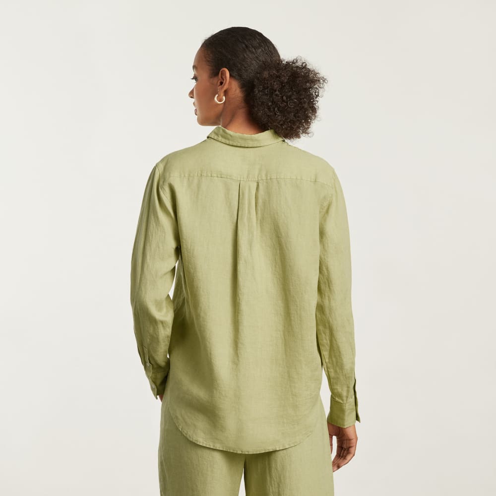 The Must-Have Shirt in Linen | Leek - Image 6