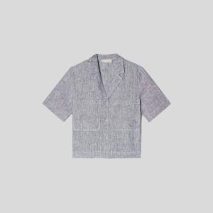 Alternative view of The Linen Workwear Shirt | Canvas Tan / Navy