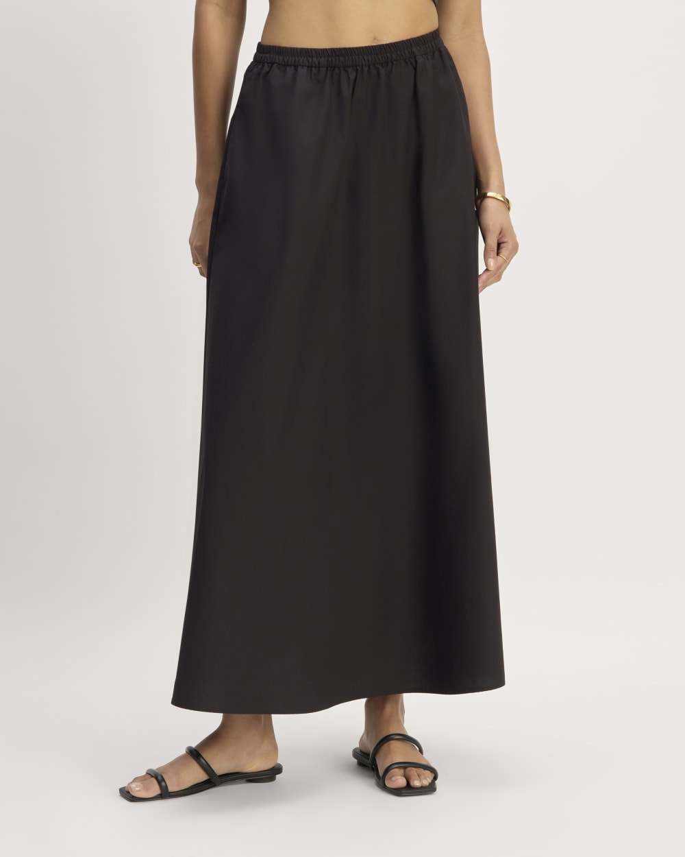 The Supima® Pull-On Maxi Skirt | Black - Image 3
