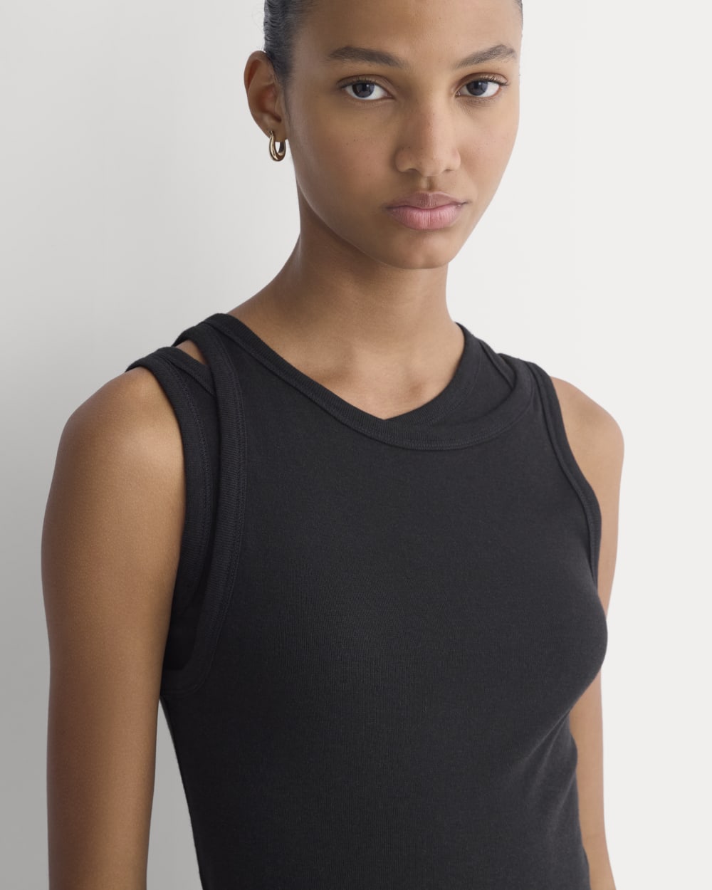 Tissue Layered Tank | Black - Image 4