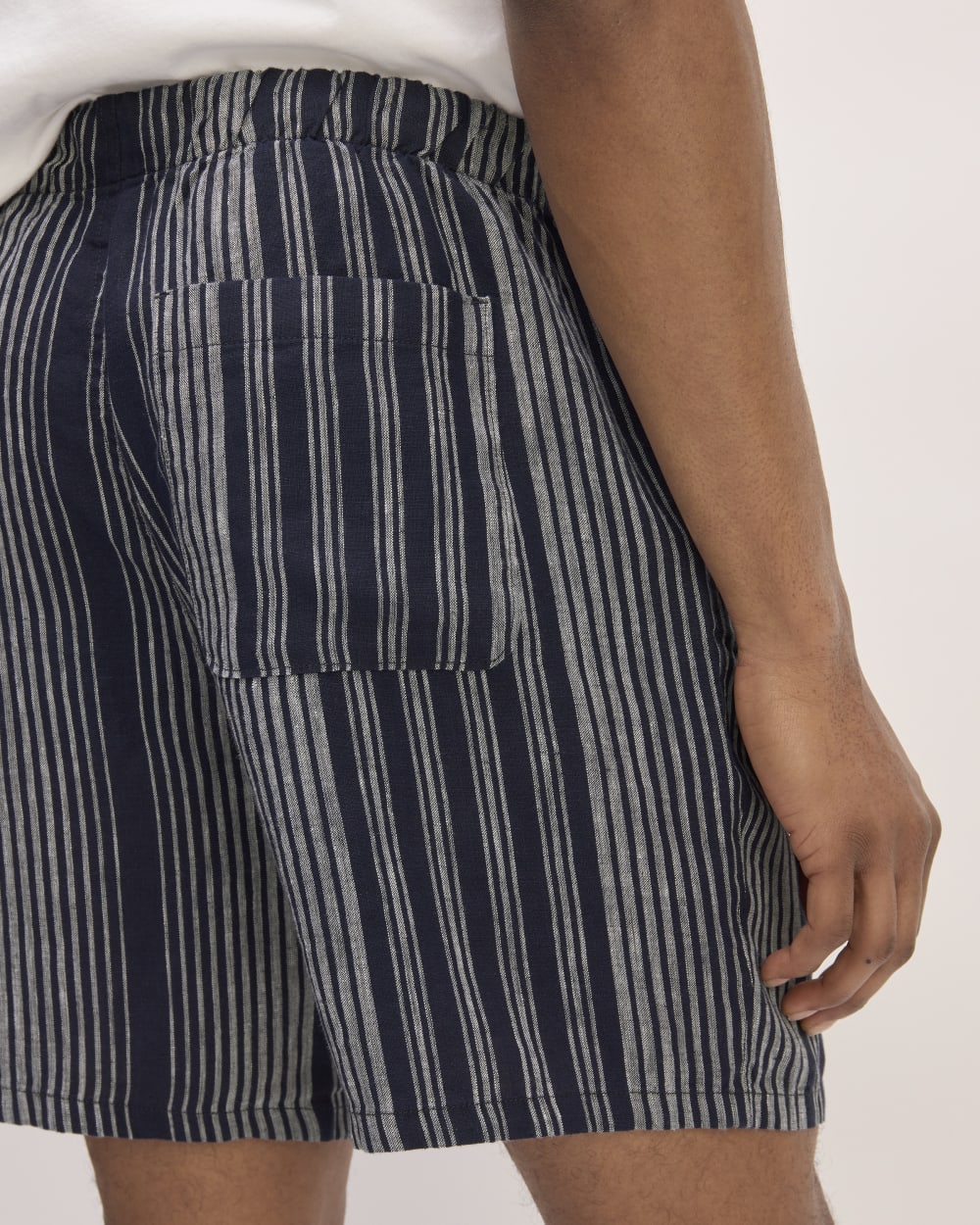 The Linen Easy Short | Navy / Bone - Image 5