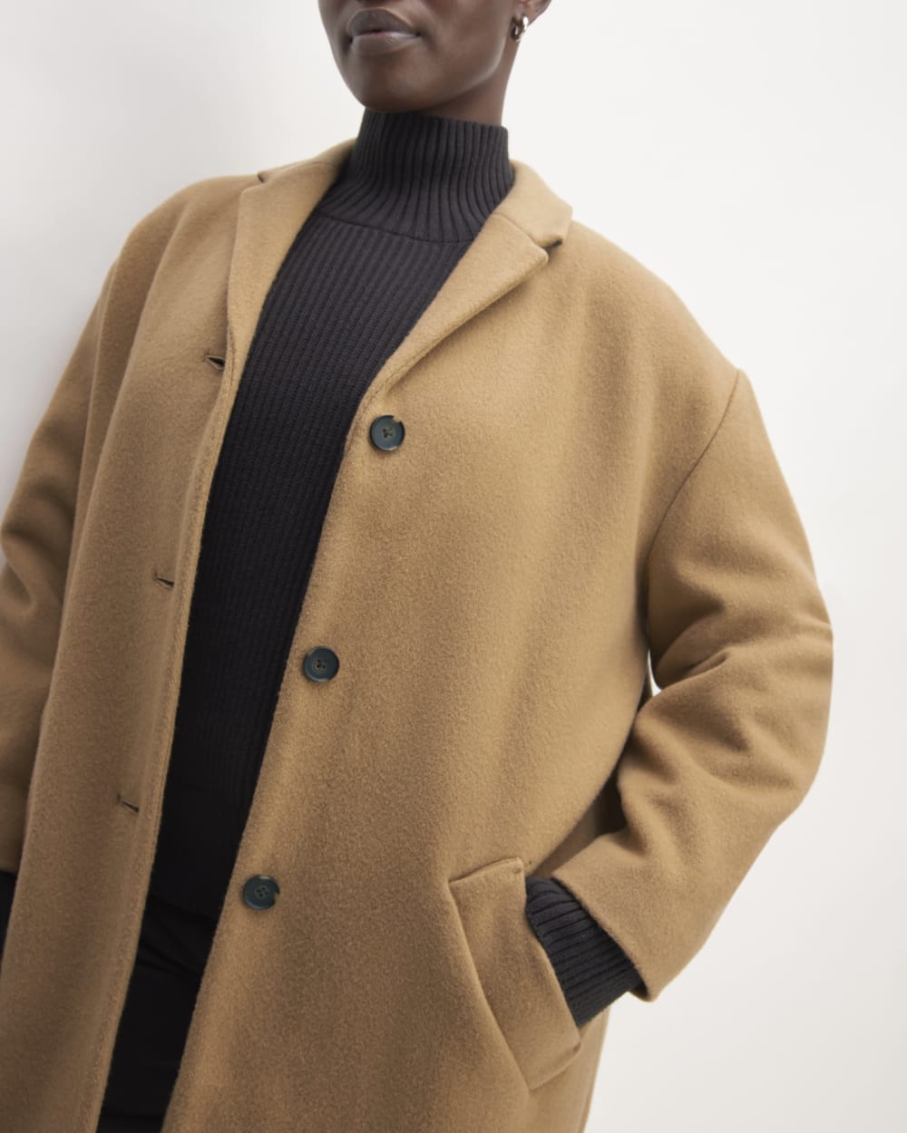 The Italian ReWool® Cocoon Coat | Camel - Image 4