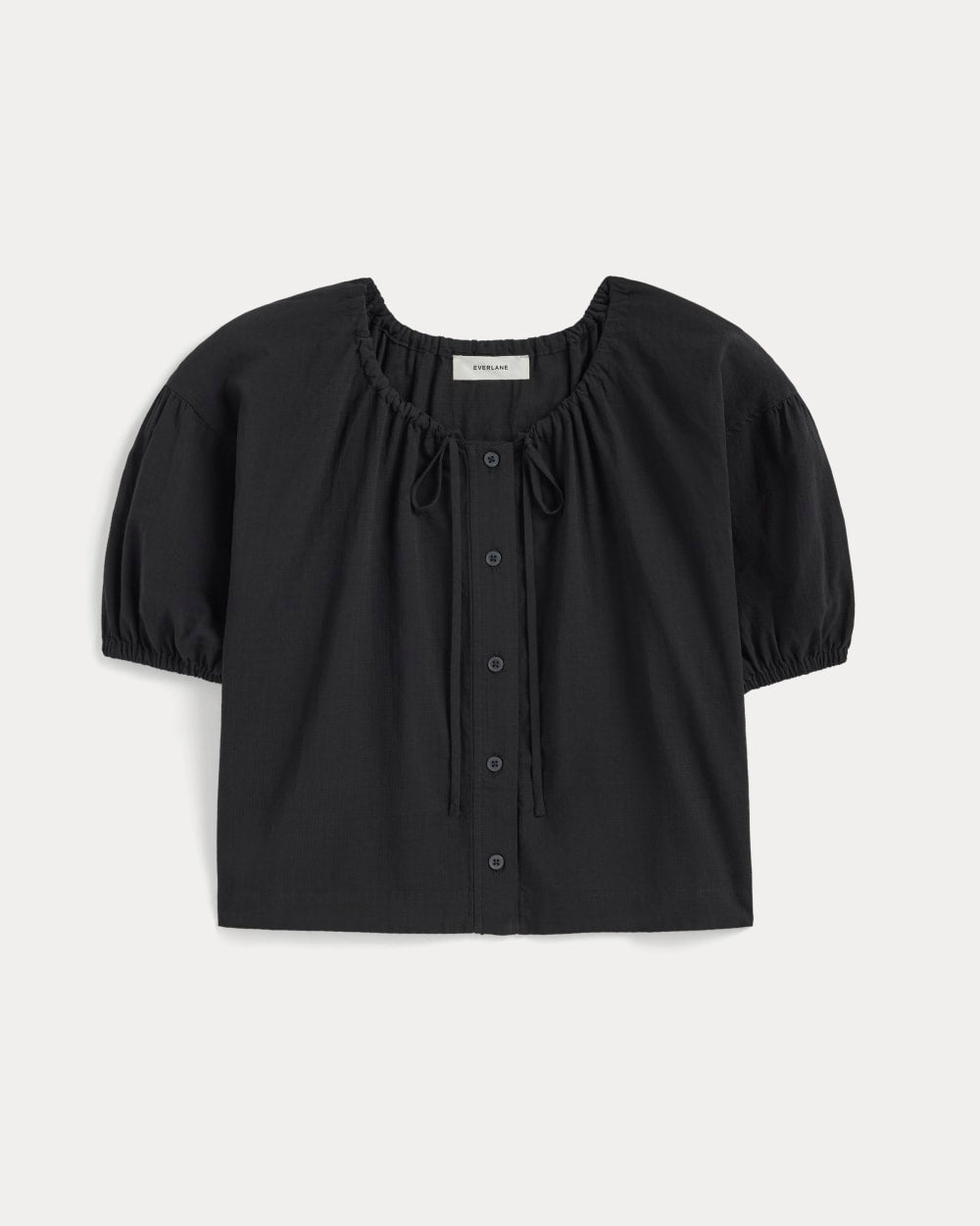 The Gauze Button-Up | Black - Image 2