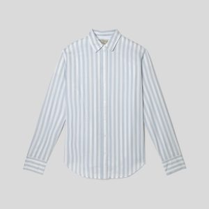 Alternative view of The Must-Have Shirt in Silky Cotton | Periwinkle / White