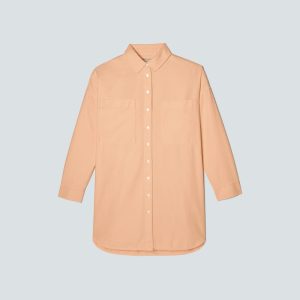 Alternative view of The Way Long Oxford Shirt | Apricot