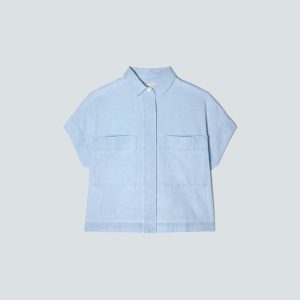 Alternative view of The Short-Sleeve Box Shirt | Icy Blue