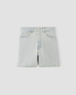 Alternative view of The A-Line Denim Short | Spring Blue