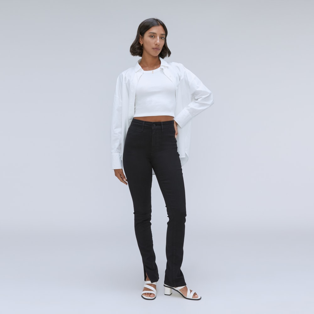 The Way-High® Skinny Split Hem Jean | Black - Image 6
