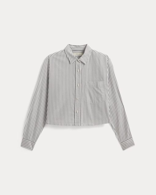 Alternative view of The Way-Short Shirt in Silky Cotton | Periscope / Bone