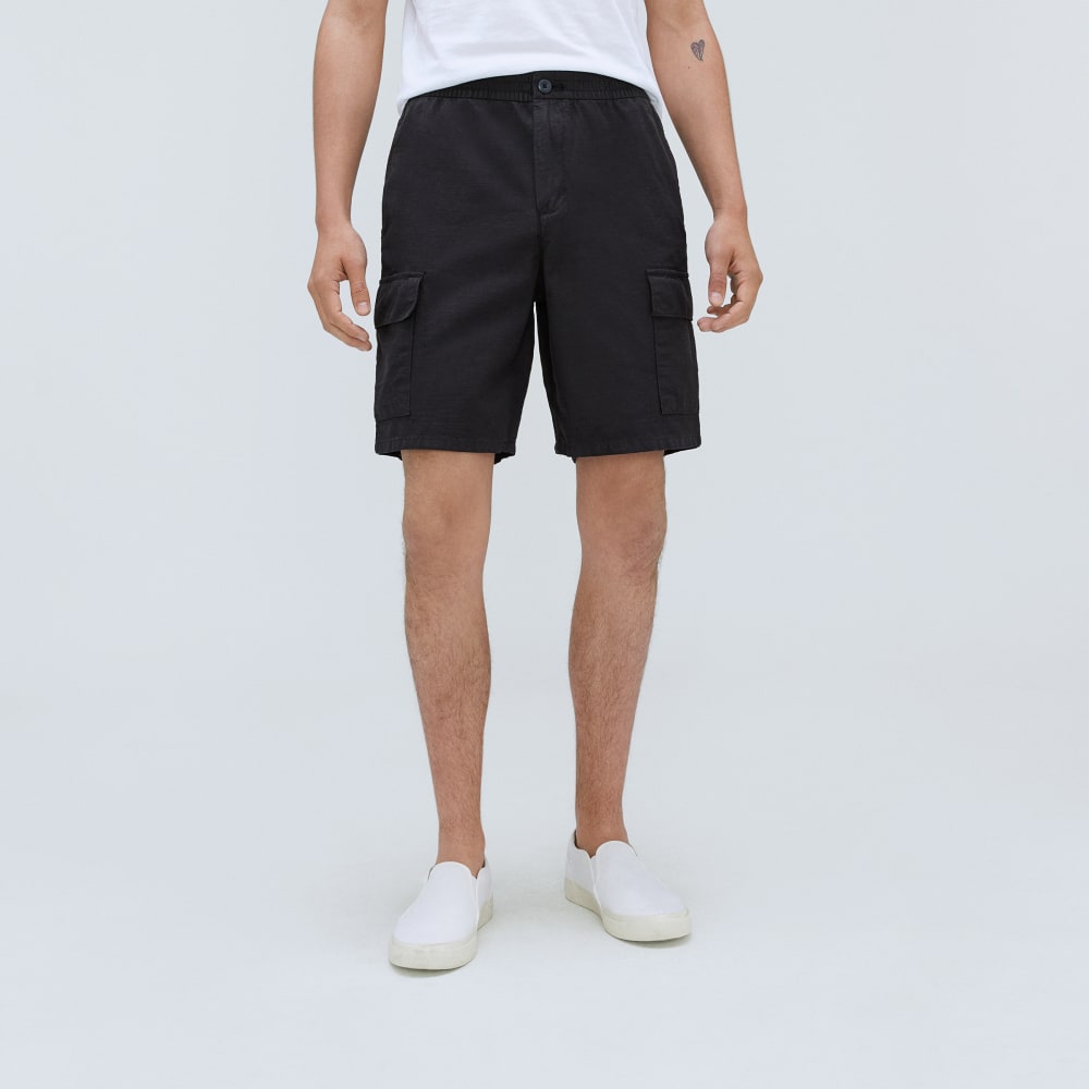 The Cotton Linen Short | Black - Image 2