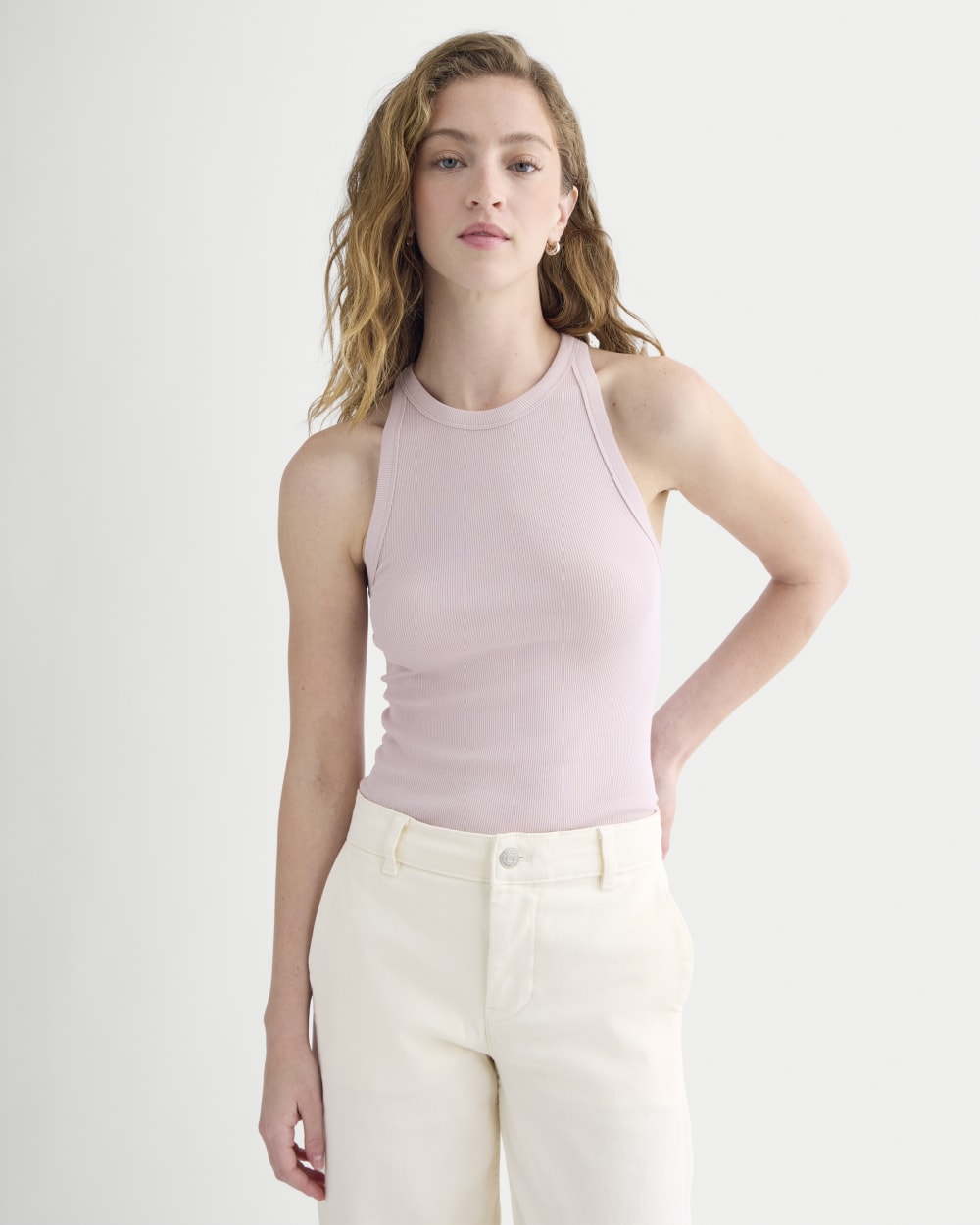 Luxe Rib Racerback Tank | Burnished Lilac - Image 3