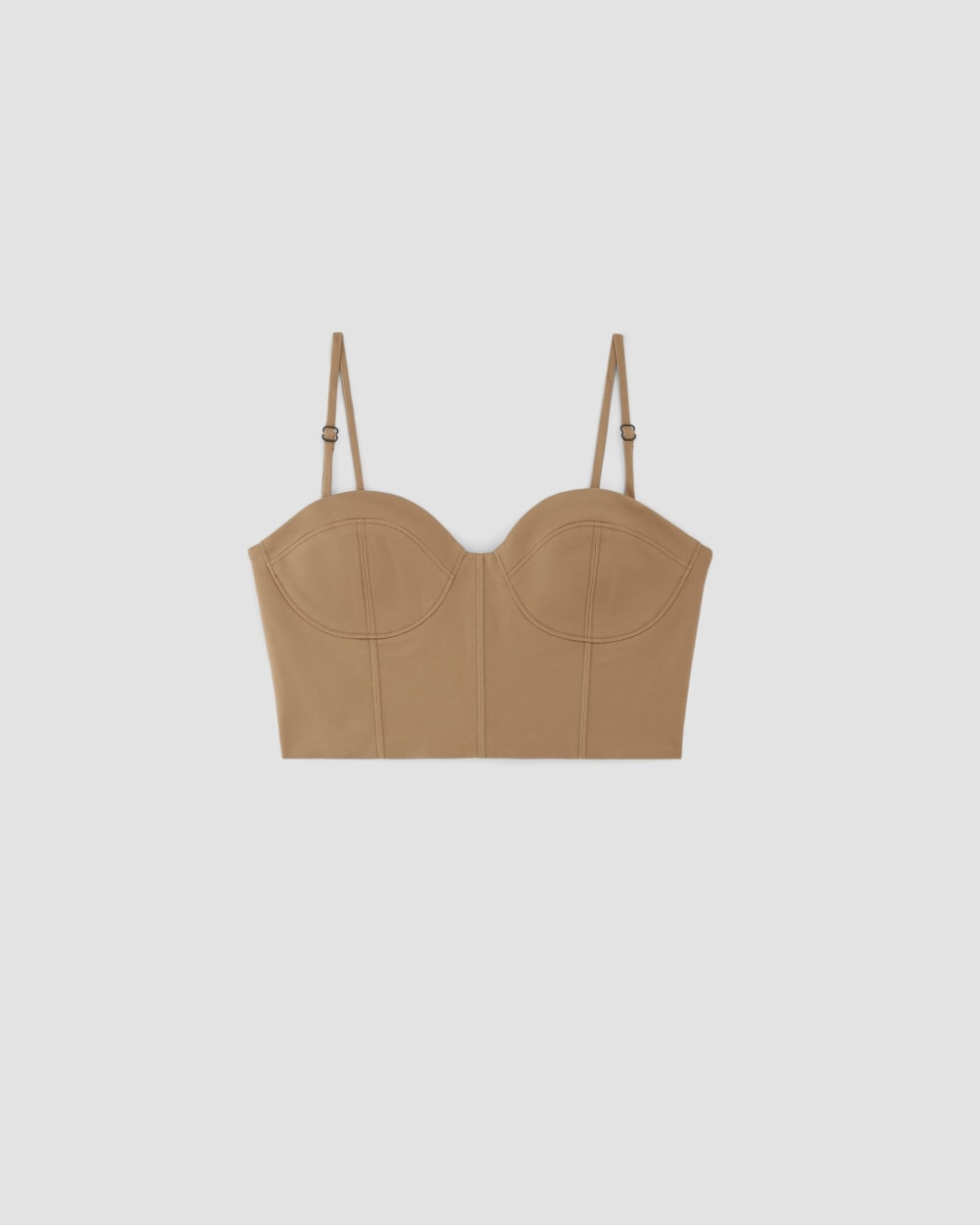 The Structured Cotton Bustier | Toasted Coconut - Image 2