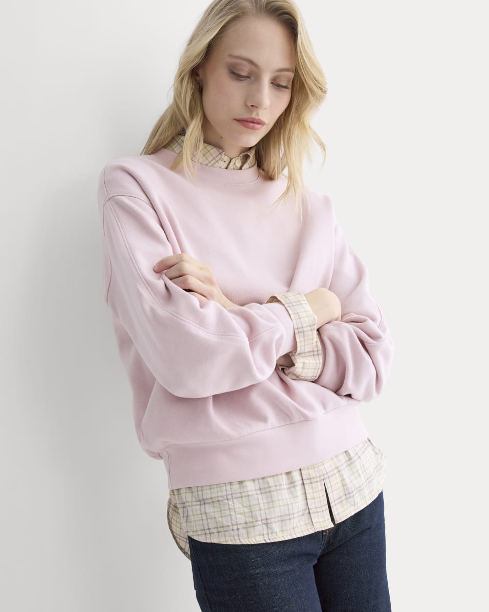 Lightweight Terry Blouson Crew | Burnished Lilac - Image 4