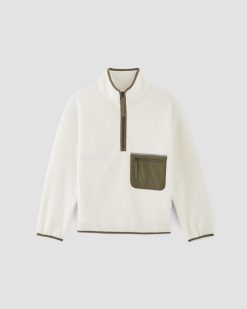 Alternative view of The ReNew Fleece Oversized Half-Zip | Bone