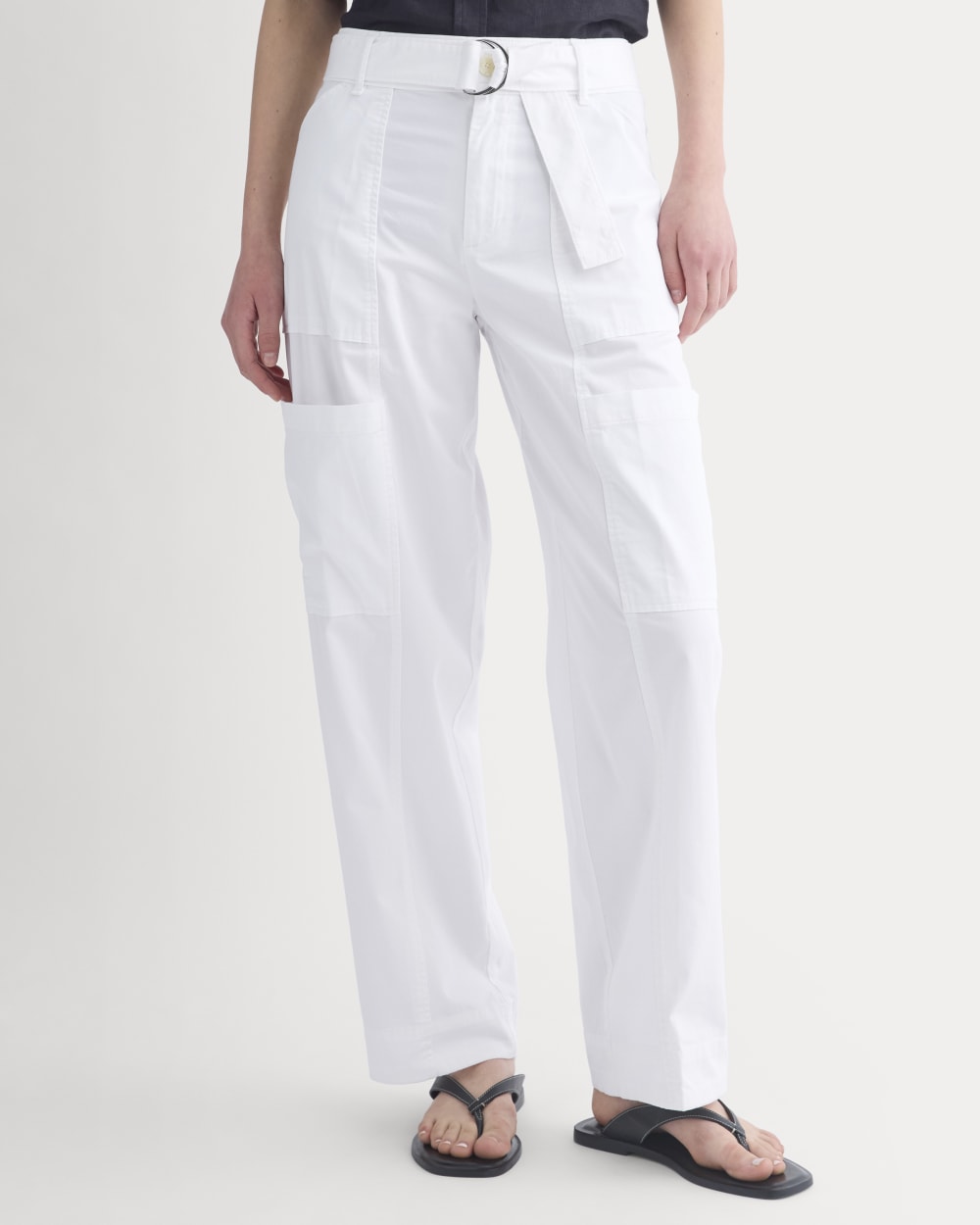 Utility Straight-Leg Cargo Pant | White - Image 3